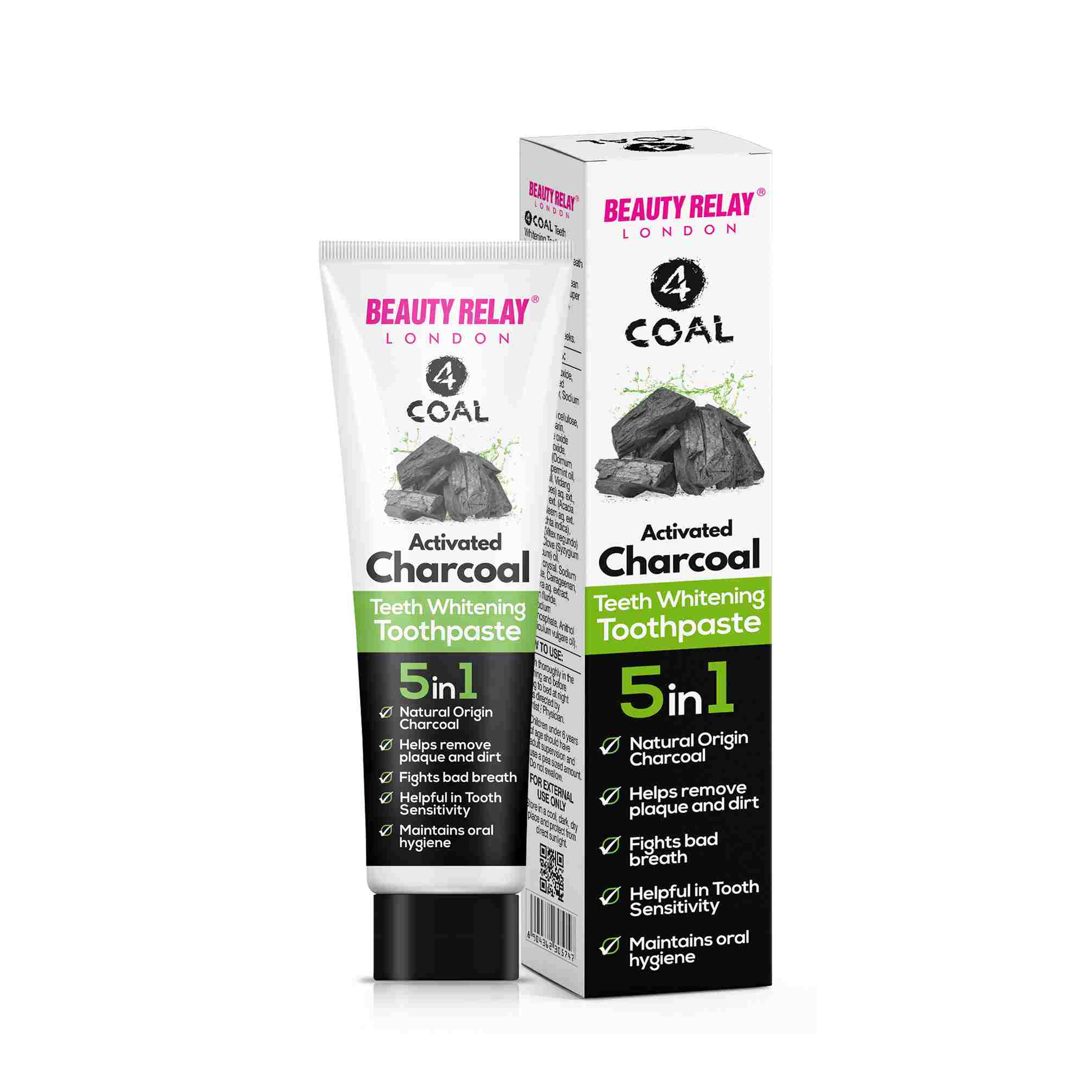 Activated charcoal teeth whitening toothpaste